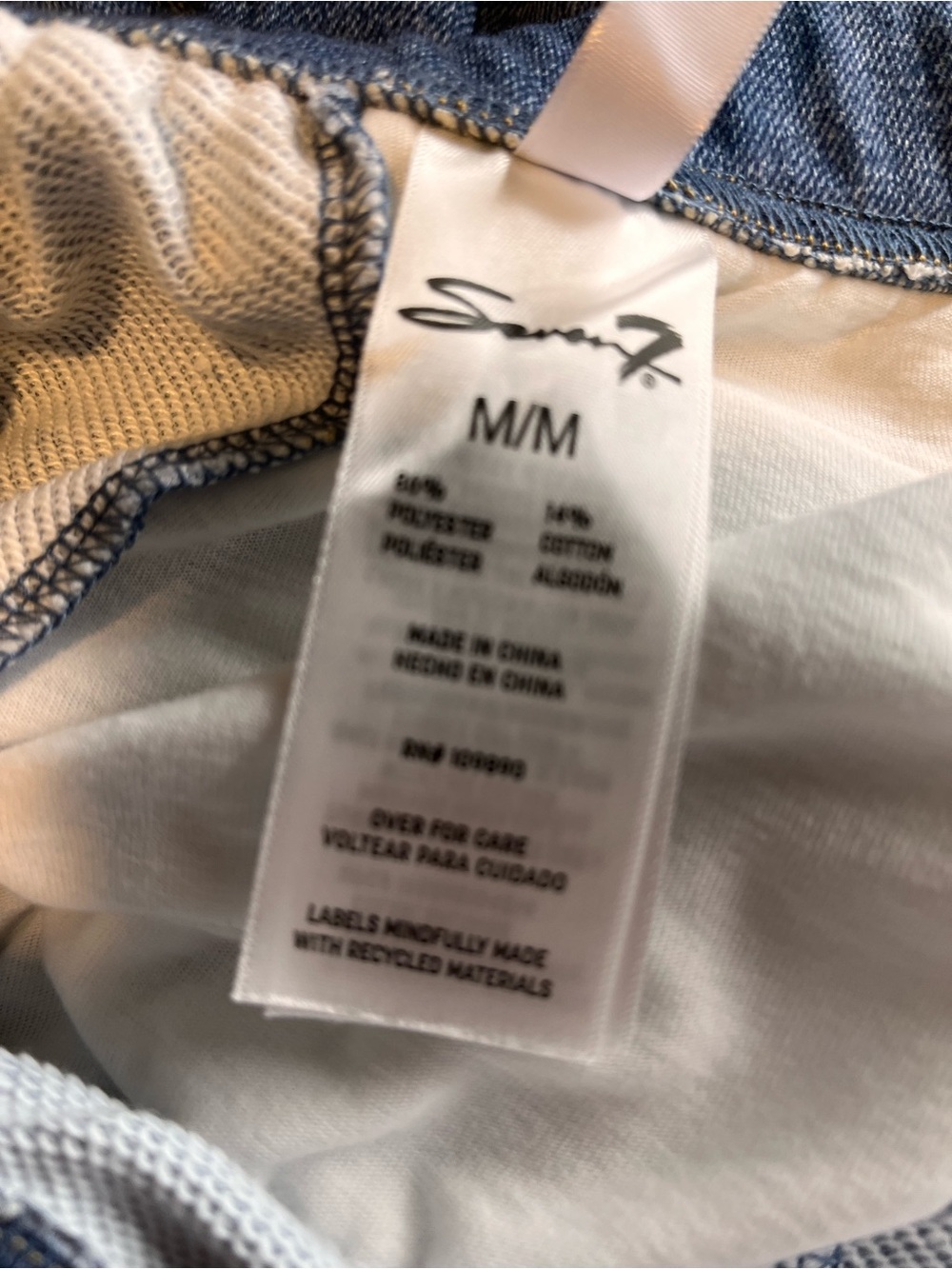 NWT Seven7 Wide Leg Denim Illusion Cotton Terry Sweatpant Jeans Size Medium - Picture 13 of 15